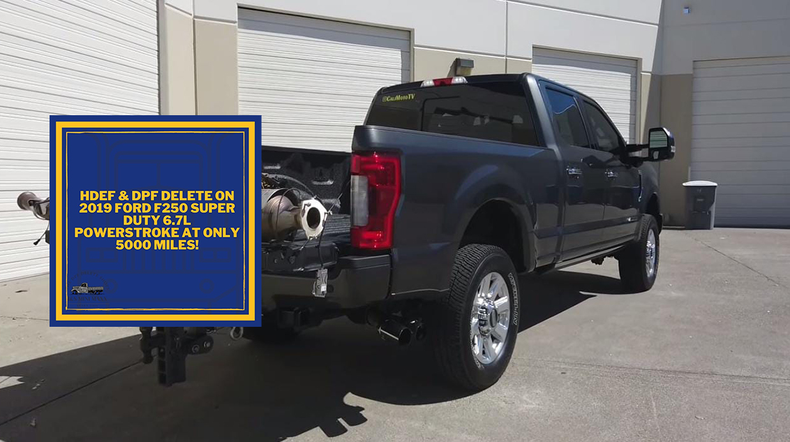 DEF & DPF Delete on 2019 Ford F250 Super Duty 6.7L Powerstroke at ONLY 5000 Miles! https://thedpfdeleteshops.com