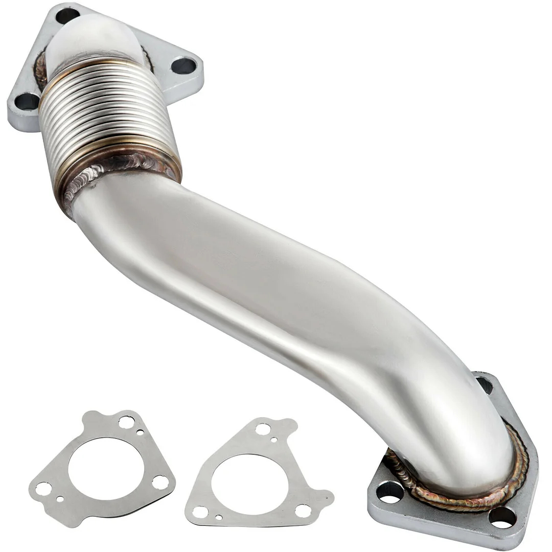 Passenger Side 2″ Exhaust Up Pipe For 2011-2015 LB7 LLY LBZ LMM LML 6.6 Duramax