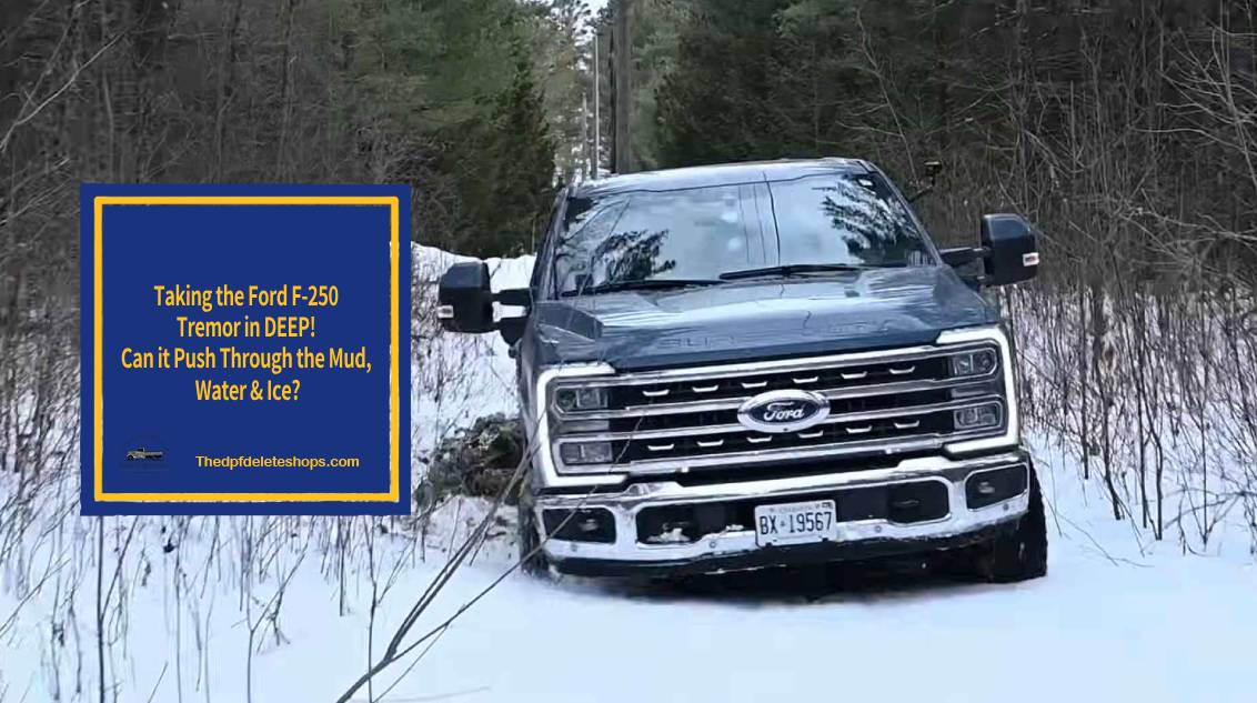 (121) Taking the Ford F-250 Tremor in DEEP! Can it Push Through the Mud, Water & Ice 00-00-49 https://thedpfdeleteshops.com