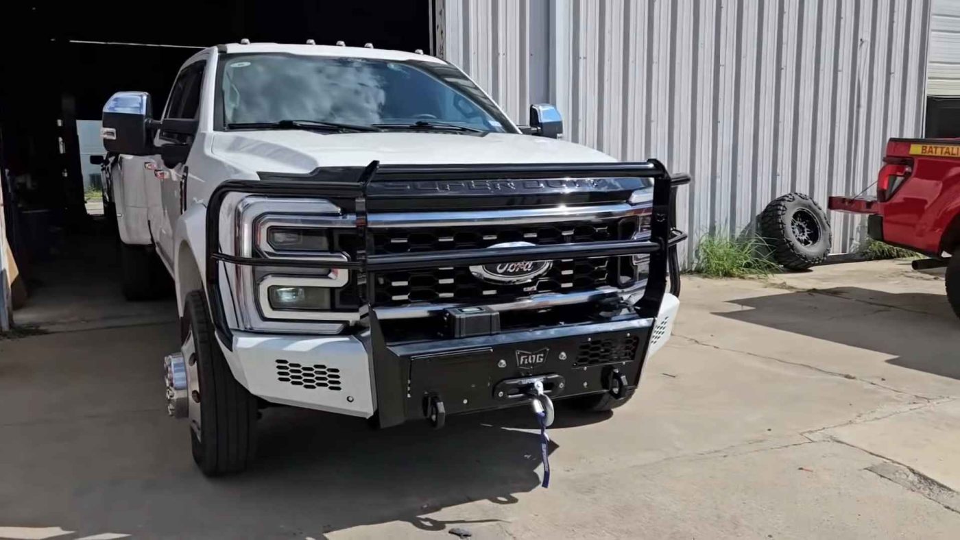  BIG REVEAL! 2024 Ford F450 Full Front Bumper Replacement! FLOG Industries 
https://thedpfdeleteshops.com