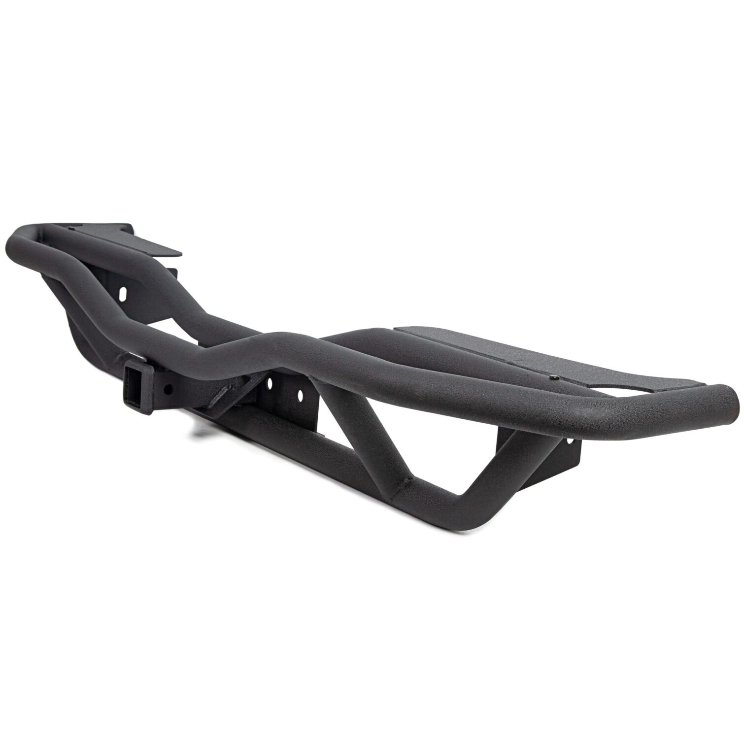 Black Textured Rear Bumper Guard for 2007-2018 Jeep Wrangler JK - Image 3
