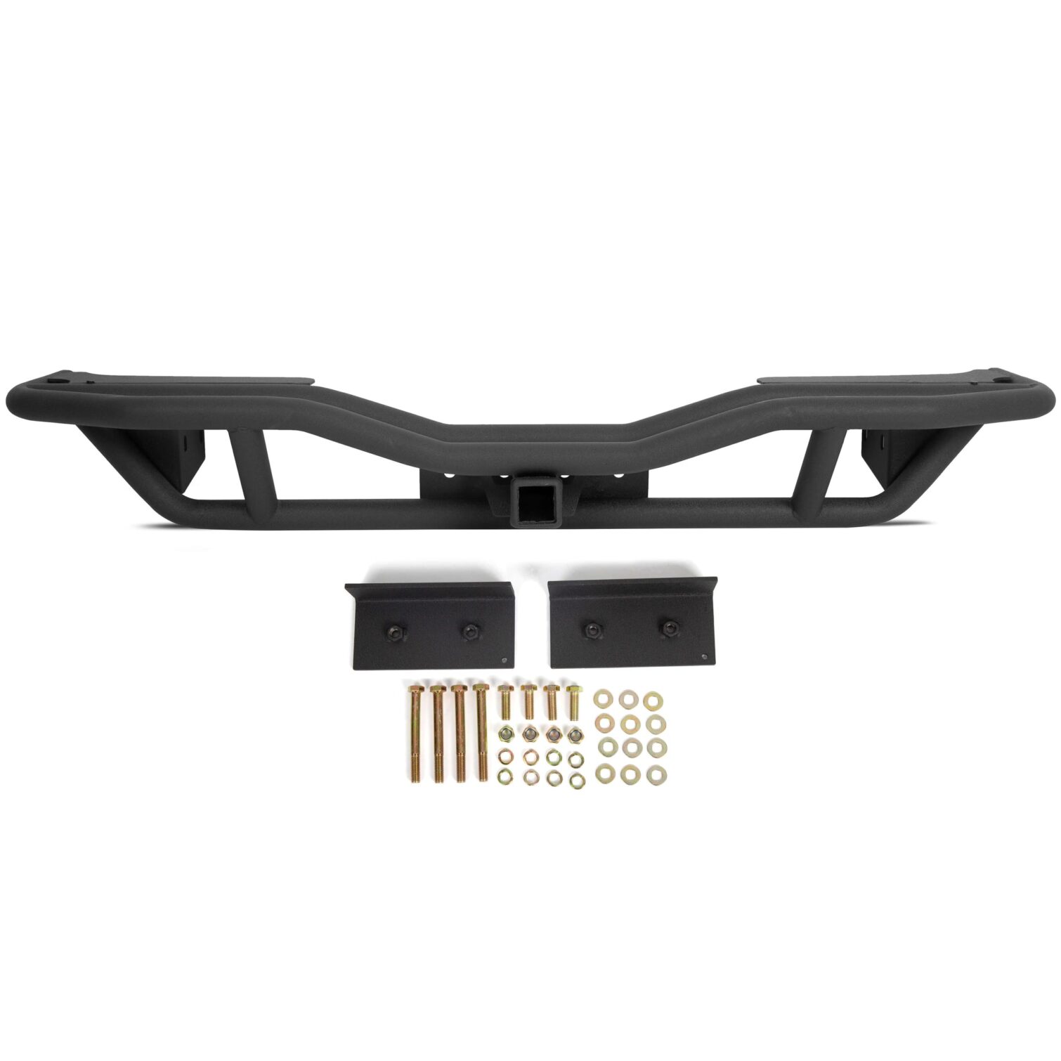 Black Textured Rear Bumper Guard for 2007-2018 Jeep Wrangler JK - Image 11