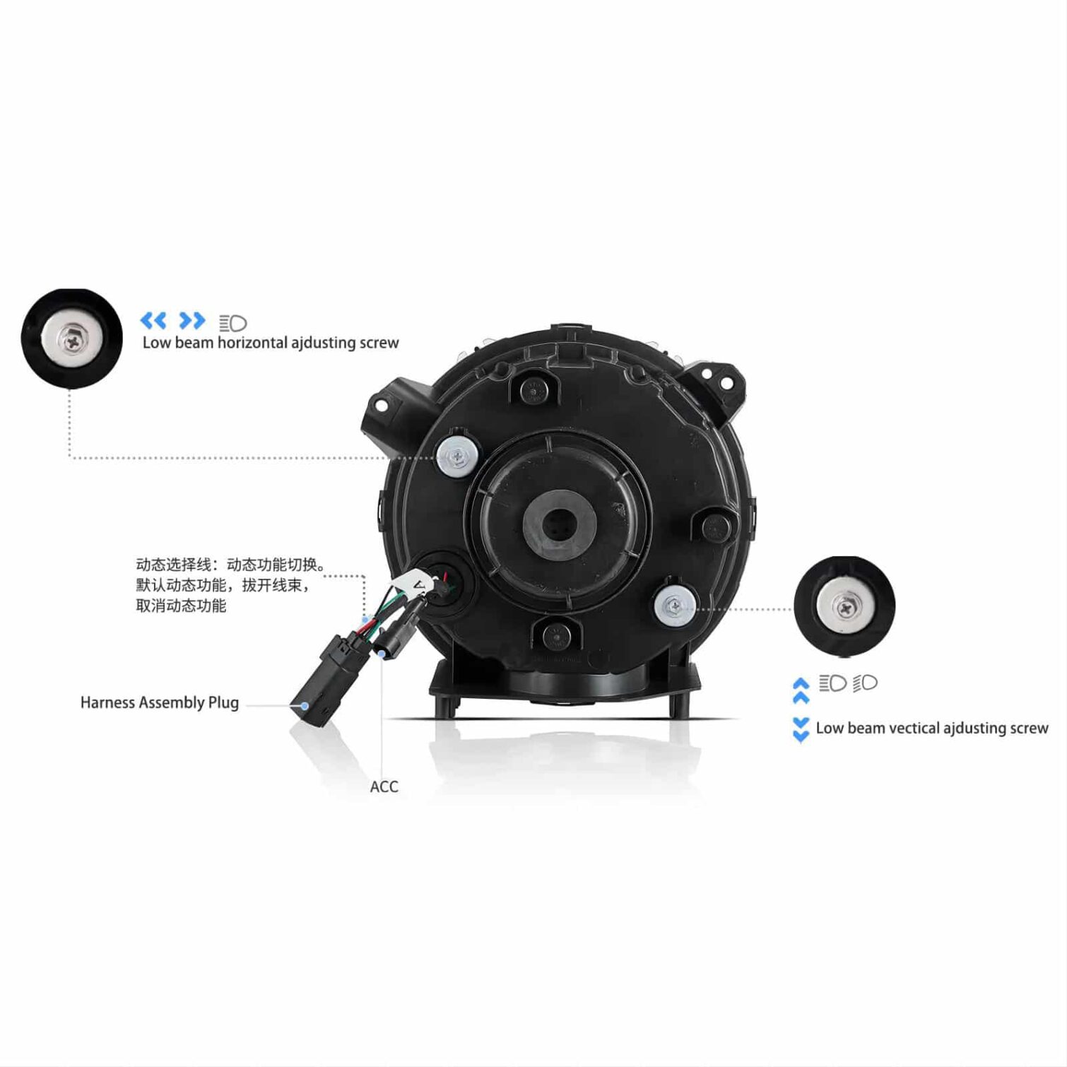 18-Up Jeep Wrangler JL JLU JT Rubicon Full LED Headlights With Start-up animation - Image 3