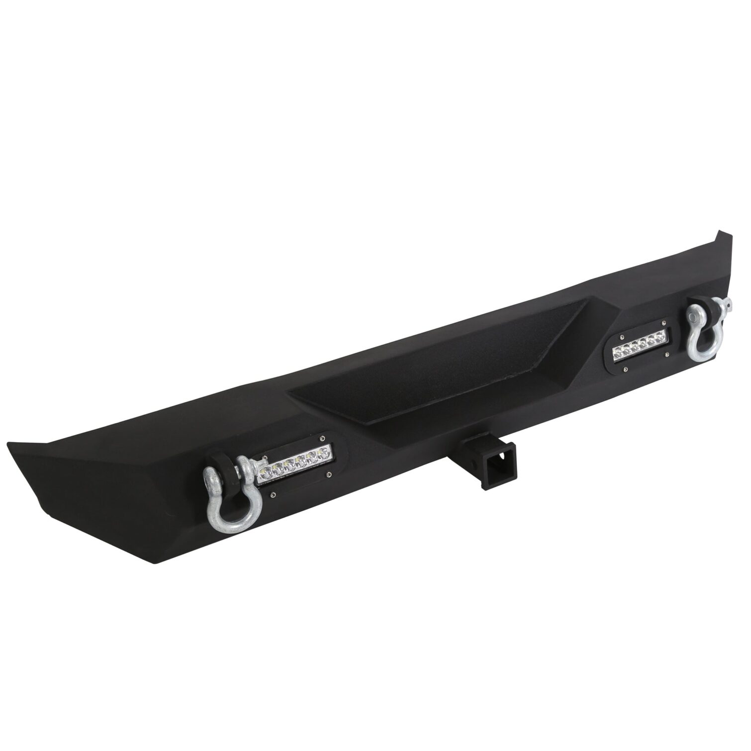 Rear Bumper for 1987-2006 Jeep Wrangler TJ YJ With LED Light 2 Receiver - Image 3