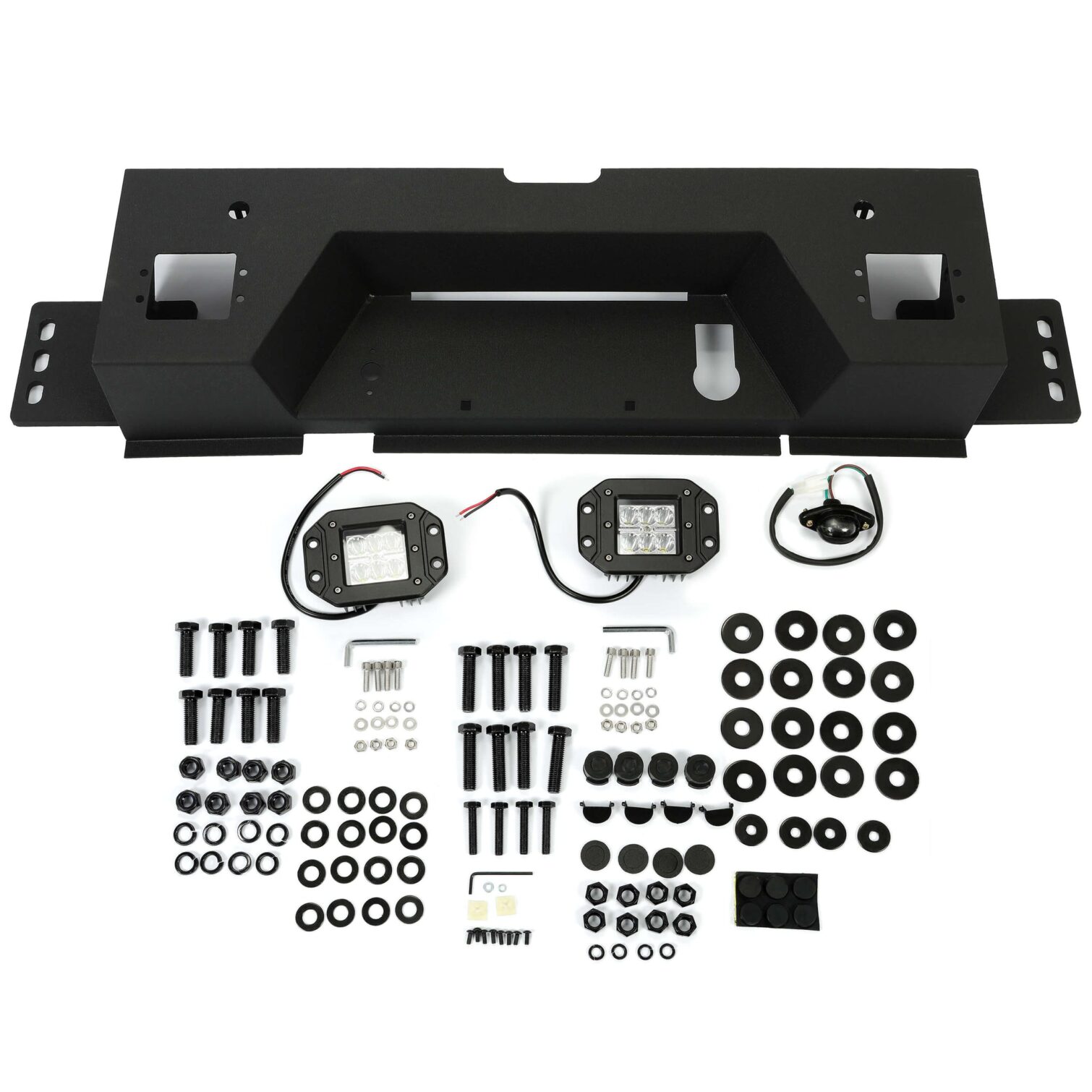 Rear Bumper Step Bumper Compatible with 2010-2021 Dodge Ram 2500 3500 Heavy Duty Steel - Image 9