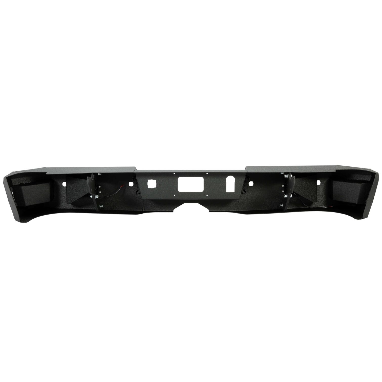 Off-Road Rear Bumper Heavy-duty Steel Compatible with 2014-2019 Chevy Silverado GMC Sierra 1500 2500 HD 3500 HD with 2 LED - Image 4