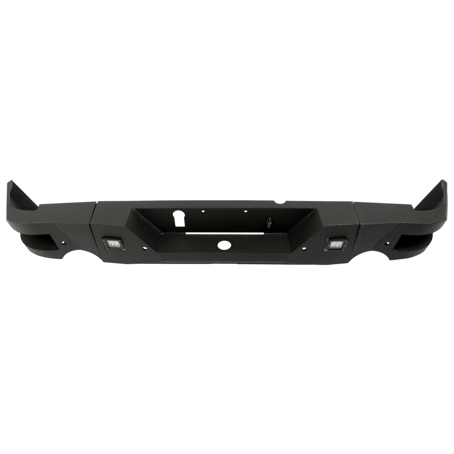 Truck Black Steel Rear Bumper for 2009-2018 Dodge Ram 1500 Face Bar Guard Step