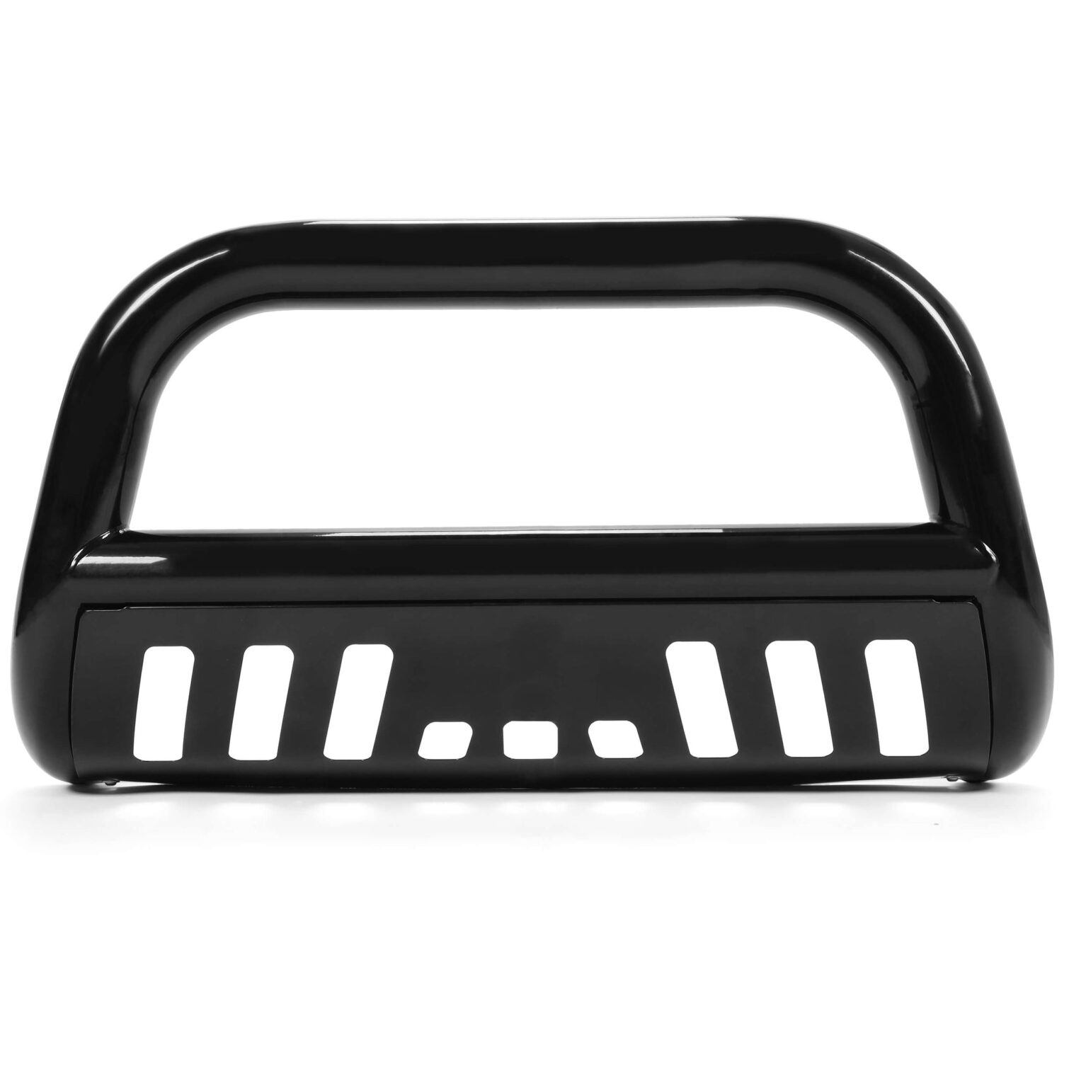 Bull Bar Front Bumper Grille Guard Black Steel Compatible with 2005-2010 Dodge Dakota 2011 Ram Dakota 2006-2009 Mitsubishi Raider All Models