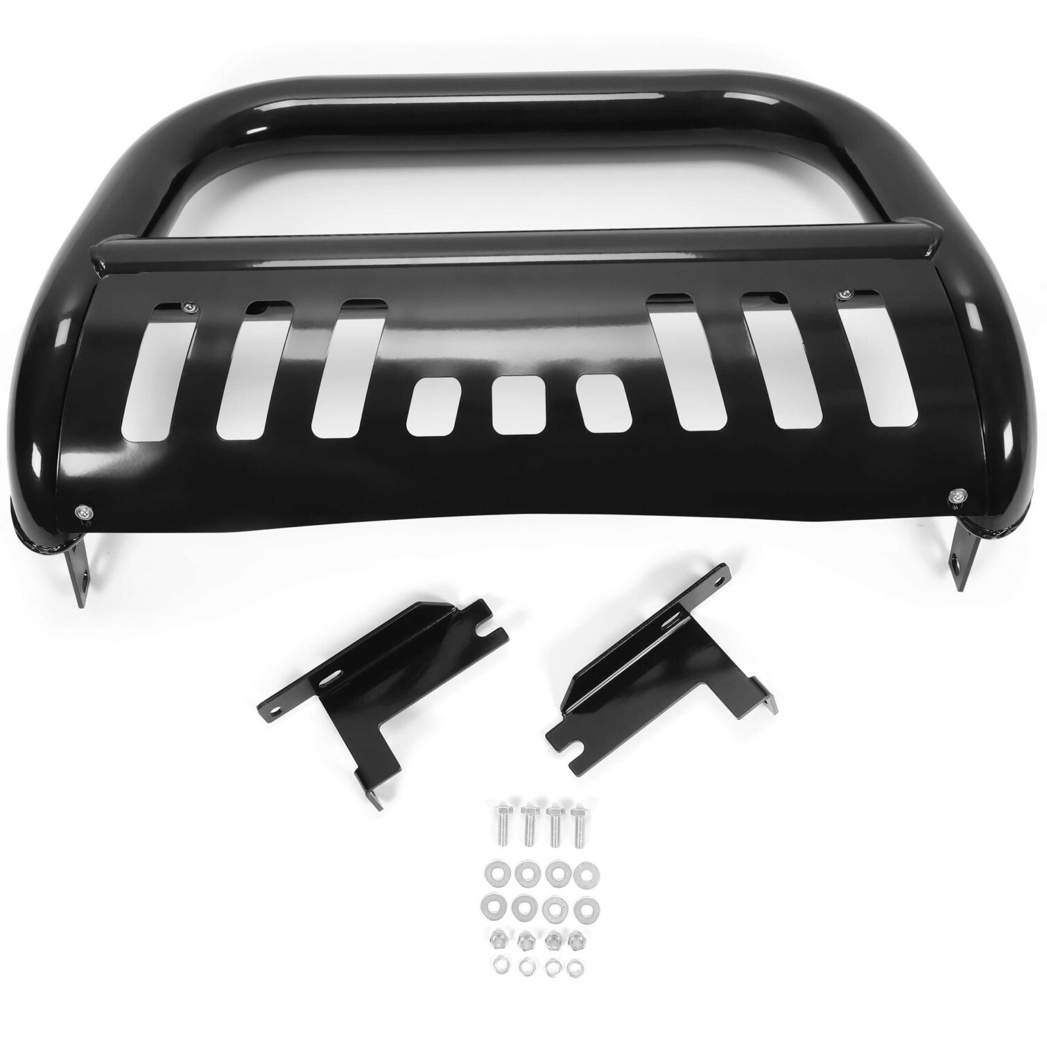 Bull Bar Front Bumper Grille Guard Black Steel Compatible with 2005-2010 Dodge Dakota 2011 Ram Dakota 2006-2009 Mitsubishi Raider All Models - Image 9