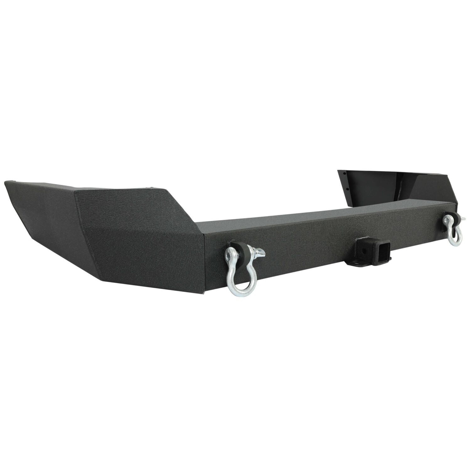 Off-road Rear Bumper Compatible with 1999-2004 Jeep Grand Cherokee WJ with 2 Inch Hitch Receiver - Image 3