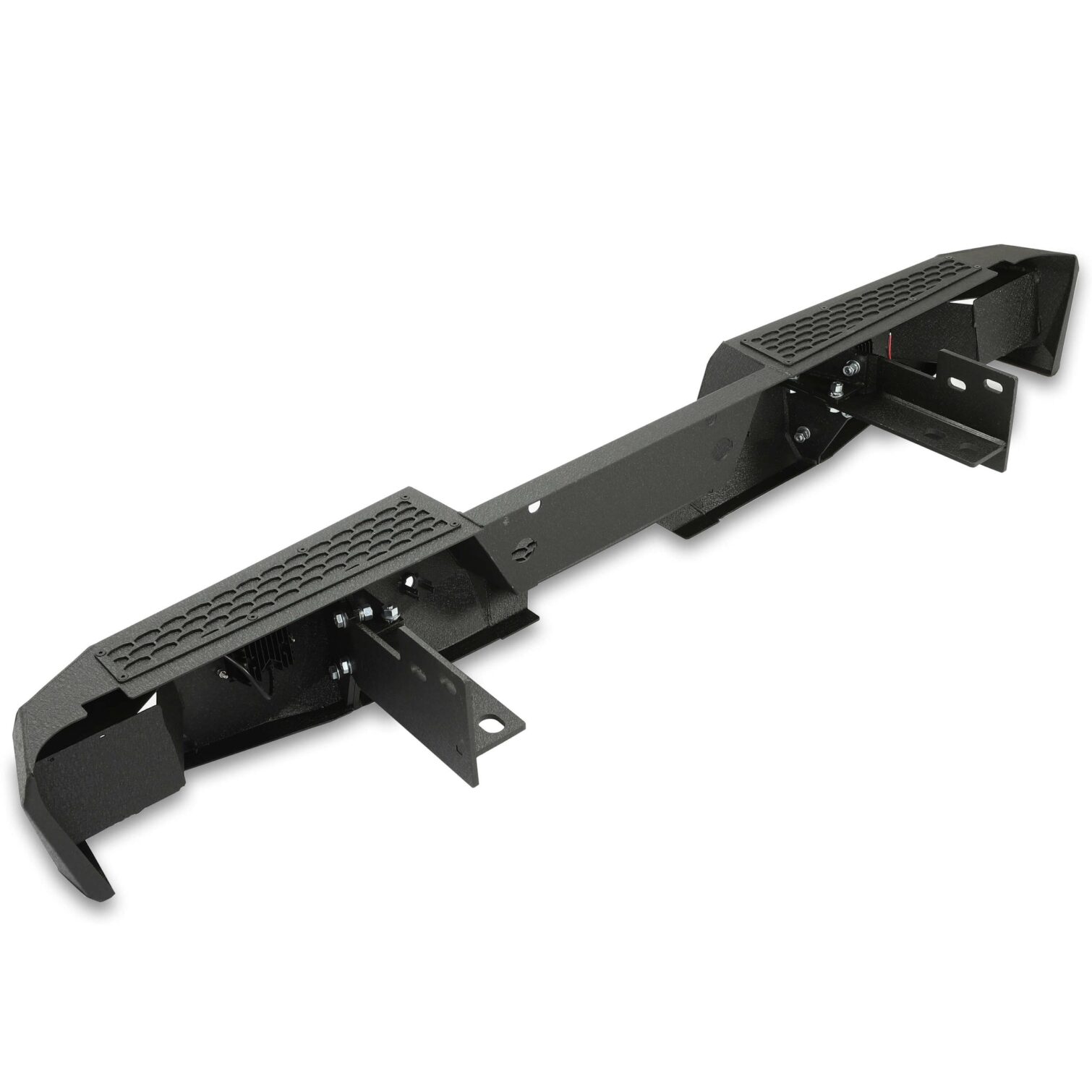 Off-road Rear Bumper Compatible with 1999-2016 Ford Super Duty F250 F350 with 2 LED Lights Powder coated Steel - Image 5
