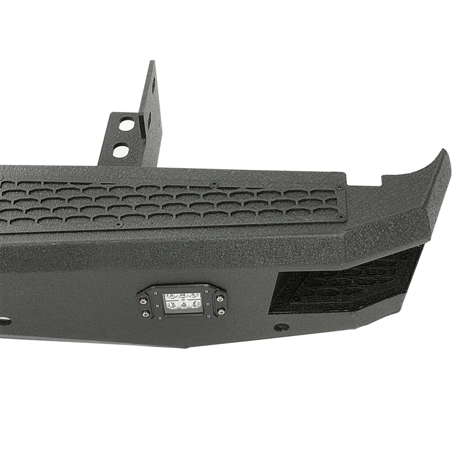 Off-road Rear Bumper Compatible with 1999-2016 Ford Super Duty F250 F350 with 2 LED Lights Powder coated Steel - Image 6