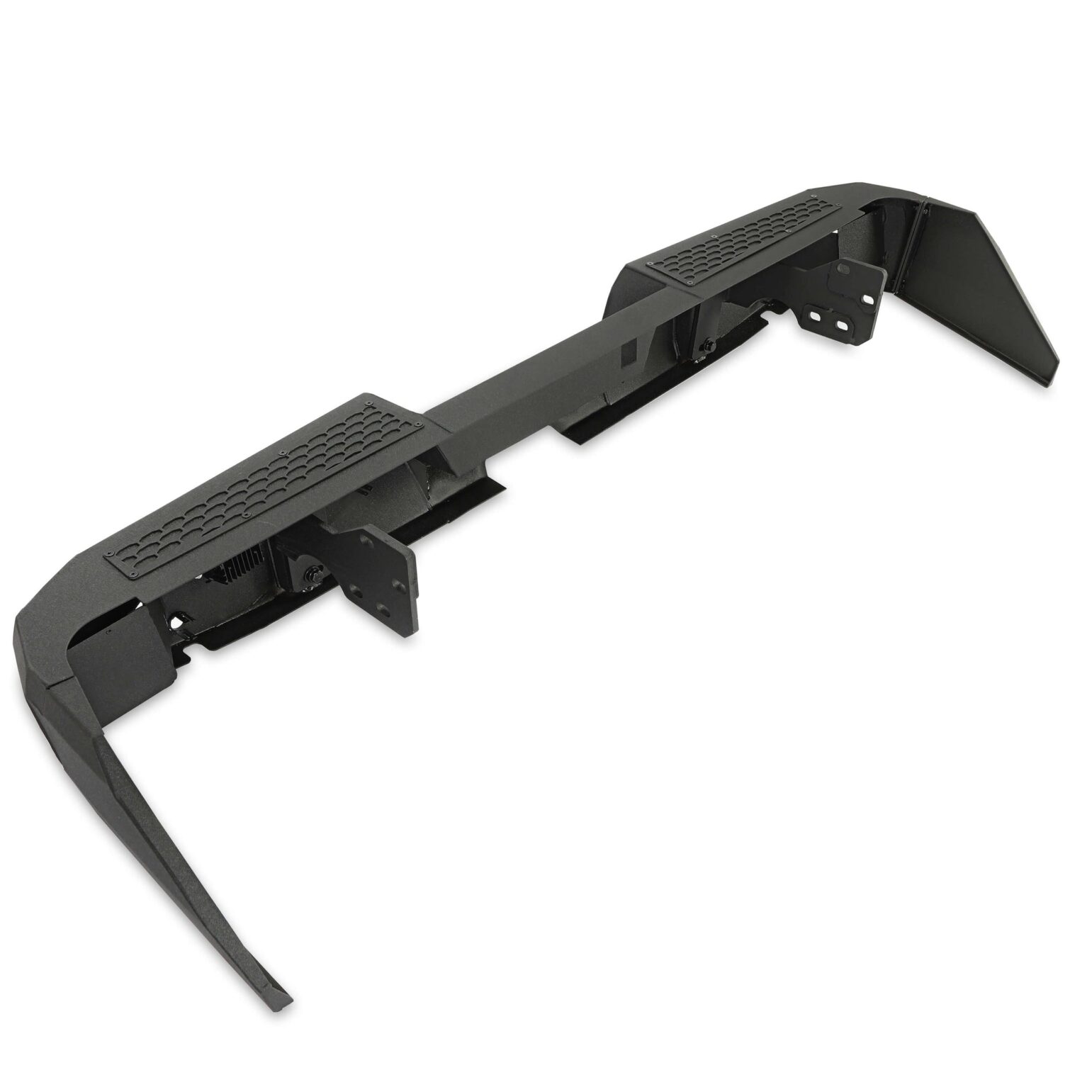 Off-road Rear Bumper Compatible with 2014-2021 Toyota Tundra 2WD/4WD with 2 LED Lights Powder Coated Steel - Image 5