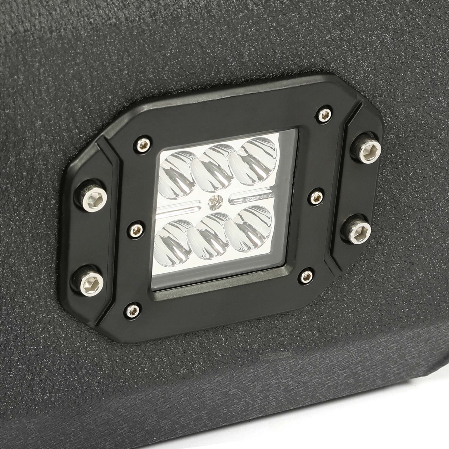 Rear Bumper Black Steel compatible with 2009-2014 Ford F150 Fits Models without Rear Sensors - Image 8