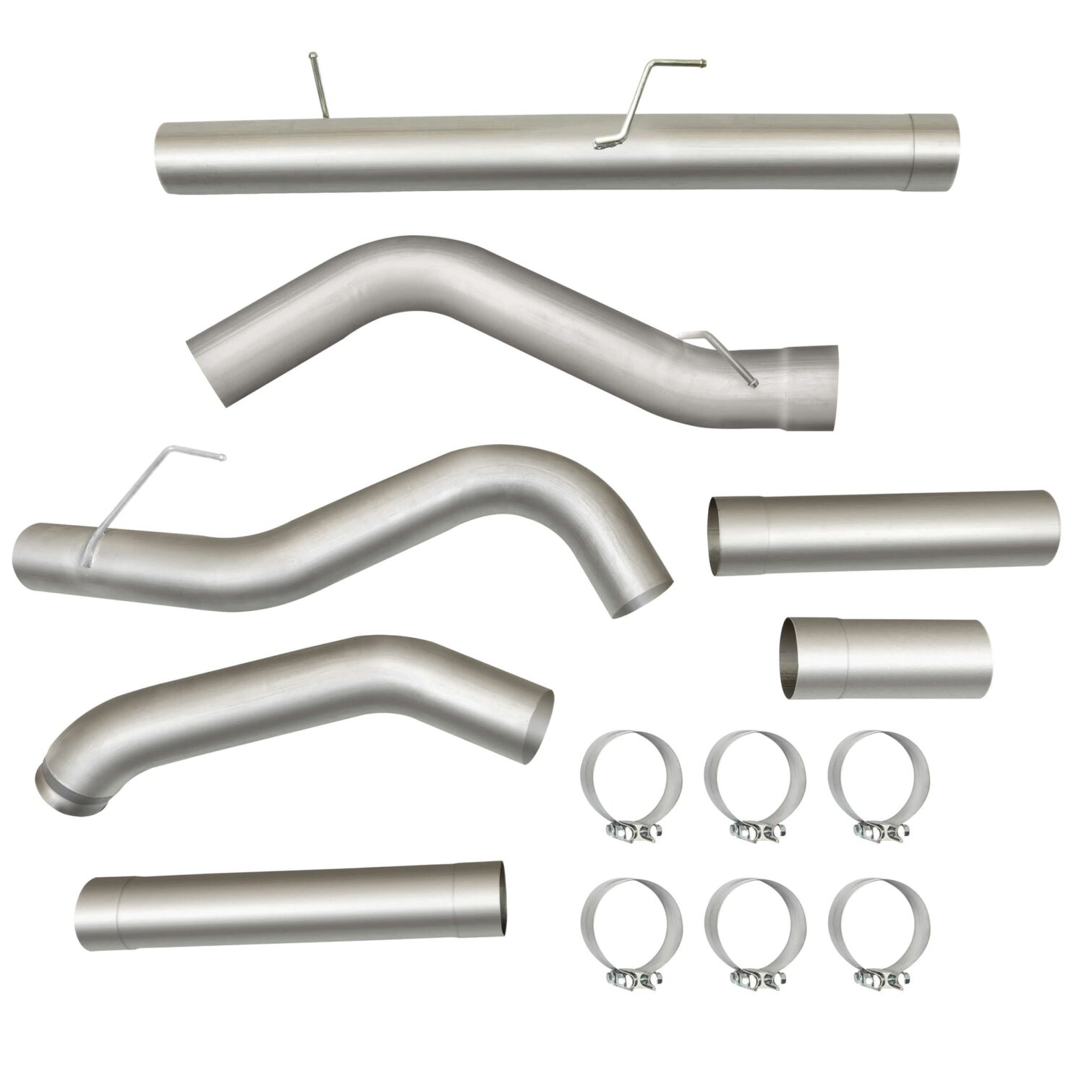Stainless Steel 5" Muffler Exhaust Pipes For Dodge Ram Cummins Diesel 6.7L (2007-2012) - Image 3