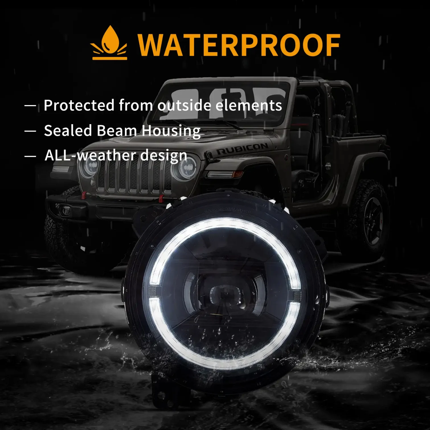 18-Up Jeep Wrangler JL JLU JT Rubicon Full LED Headlights With Start-up animation - Image 7